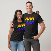 Aquarius Lgbt Zodiac Sign Lgbt Rainbow Pride Gay T-Shirt (Unisex)