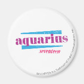 Aquarius Lila Magnet (Vorne)