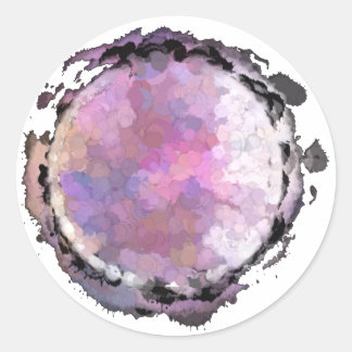 Aquarius Lila Moon Sticker