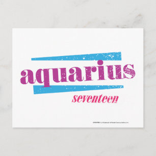 Aquarius Lila Postkarte