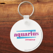 Aquarius Lila Schlüsselanhänger (Vorderseite)
