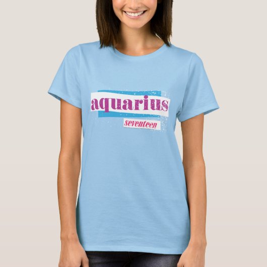 Aquarius Lila T-Shirt (Vorderseite)