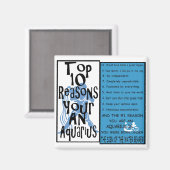 Aquarius Magnet (Vorderseite/Rückseite)
