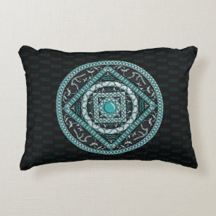 Aquarius Mandala Accent Pillow Dekokissen
