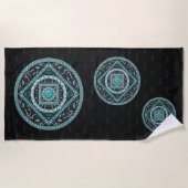 Aquarius Mandala Beach Towel Strandtuch (Vorderseite)