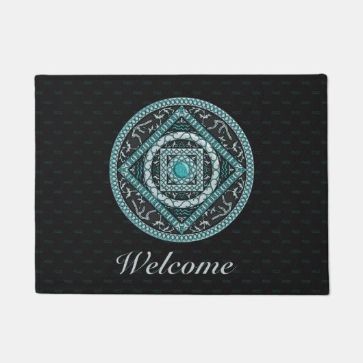 Aquarius Mandala Doormat Fußmatte (Vorderseite)