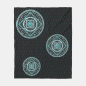 Aquarius Mandala Fleece Blanket (Vorderseite)