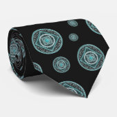 Aquarius Mandala Men's Neck Tie Krawatte (Gerollt)