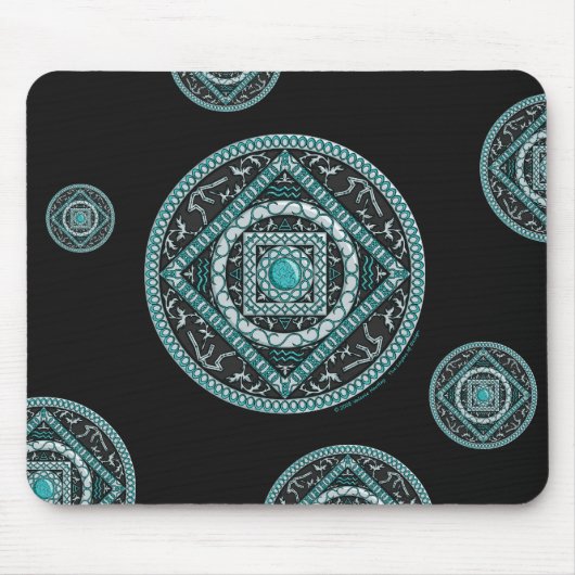 Aquarius Mandala Mousepad (Vorne)