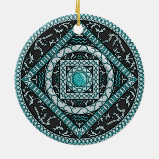 Aquarius Mandala Ornament (Hinten)