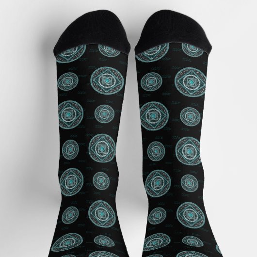 Aquarius Mandala Socken (Oben)