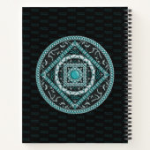 Aquarius Mandala Spiral Notebook Notizblock (Rückseite)