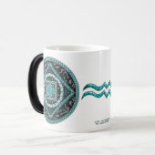 Aquarius Mandala Tasse (Vorderseite Links)