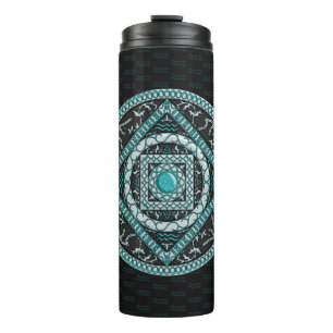 Aquarius Mandala Thermal Tumbler Thermosbecher