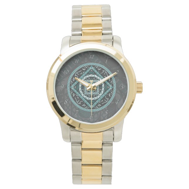 Aquarius Mandala Watch Armbanduhr (Vorderseite)