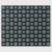Aquarius Mandala Wrapping Paper Geschenkpapier (Flach)