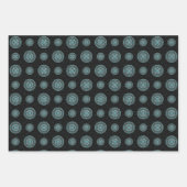 Aquarius Mandala Wrapping Paper Set Geschenkpapier Set (Vorderseite)
