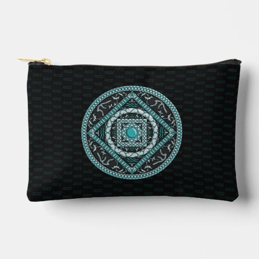 Aquarius Mandala Zubehörtasche (Vorderseite)