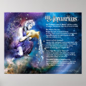 Aquarius-Merkmale Poster (Vorne)