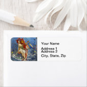 Aquarius Mermaid Gothic Blue Art (Insitu)