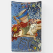 Aquarius Mermaid Gothic Blue Art Banner (Vertikal)