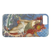 Aquarius Mermaid Gothic Blue Art Case-Mate iPhone Hülle (Rückseite (Horizontal))