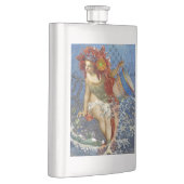 Aquarius Mermaid Gothic Blue Art Flachmann (Rechts)