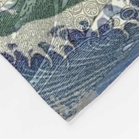 Aquarius Mermaid Gothic Blue Art Fleecedecke (Ecke)