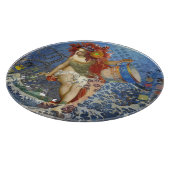 Aquarius Mermaid Gothic Blue Art Schneidebrett (Ecke)