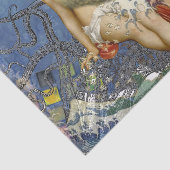 Aquarius Mermaid Gothic Blue Art Seidenpapier (Ausschnitt)