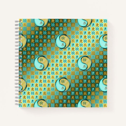 Aquarius & Metal Dragon Notizblock (Vorderseite)