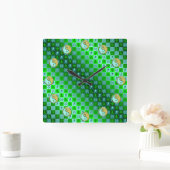 Aquarius & Metal Goat Quadratische Wanduhr (Zuhause)