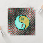 Aquarius & Metal Tiger Karte (Vorderseite/Rückseite Beispiel)