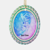 Aquarius Mond Frau Ornament (Rechts)