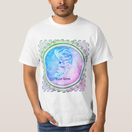 Aquarius Mond Frau T-Shirt (Vorderseite)