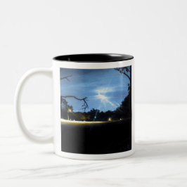 Aquarius-Mond Zweifarbige Tasse