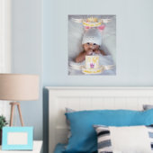 Aquarius Neugeborener Name Foto Stats Gold Foliendrucke (In Situ (Schlafzimmer))