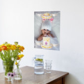 Aquarius Neugeborener Name Foto Stats Gold Foliendrucke (Ablage(Küche))