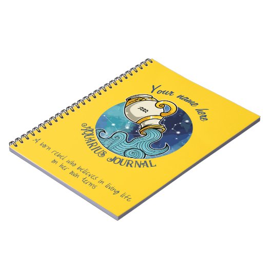 Aquarius-Notebook Notizblock (Linke Seite)