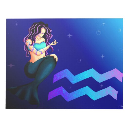 Aquarius Notepad Notizblock (Vorderseite)