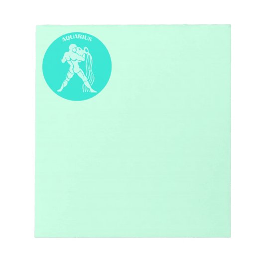 Aquarius Notepad Notizblock (Vorderseite)