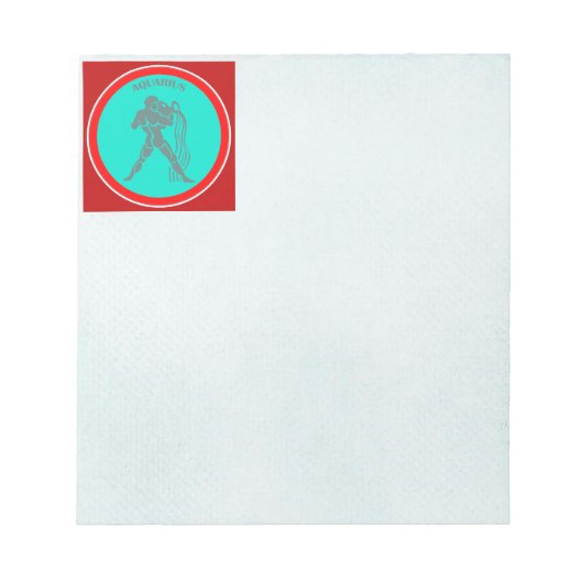 Aquarius Notepad Notizblock (Vorderseite)