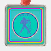 Aquarius Ornament Aus Metall (Vorne)