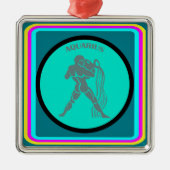 Aquarius Ornament Aus Metall (Vorne)
