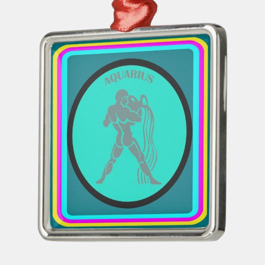Aquarius Ornament Aus Metall (Links)