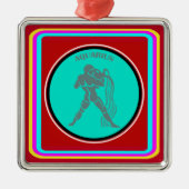 Aquarius Ornament Aus Metall (Vorne)