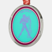 Aquarius Ornament Aus Metall (Links)