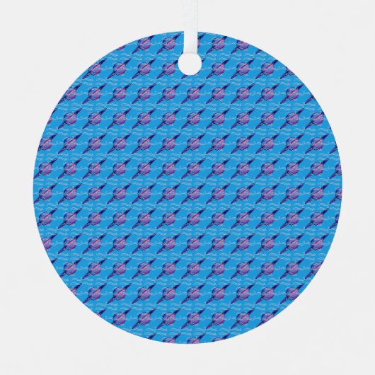 Aquarius Ornament Aus Metall (Vorderseite)