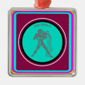Aquarius Ornament Aus Metall (Vorne)
