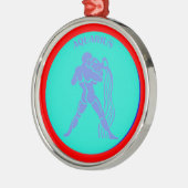 Aquarius Ornament Aus Metall (Links)